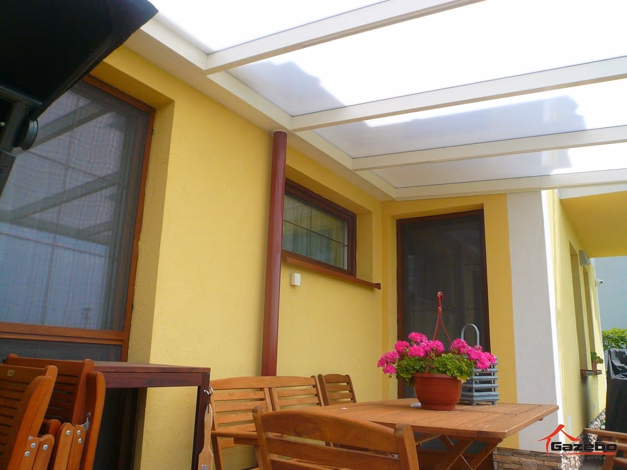 Moderná hliníková pergola na mieru v Trnave